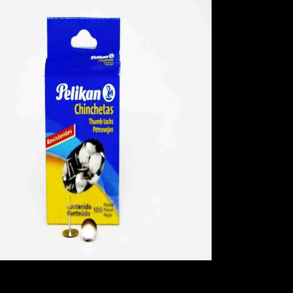 CHINCHETAS CJA.C100 PZ. PLATA PELIKAN C.50